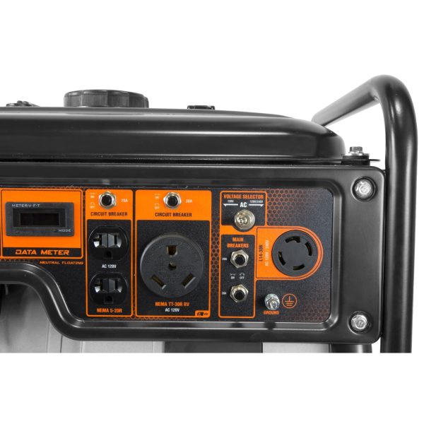 WEN GN6000 6000-Watt RV-Ready Portable Generator with Wheel Kit, CARB Compliant Fashion - Image 5